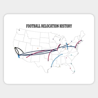 NFL Relocation Map Sticker